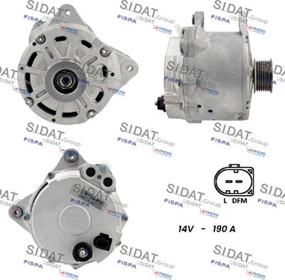 Sidat A12HT1261 - Генератор vvparts.bg