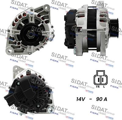 Sidat A12HY0166 - Генератор vvparts.bg