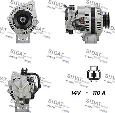 Sidat A12HY0167A2 - Генератор vvparts.bg