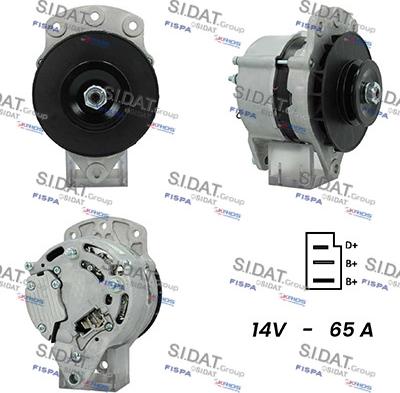 Sidat A12LU0618A2 - Генератор vvparts.bg