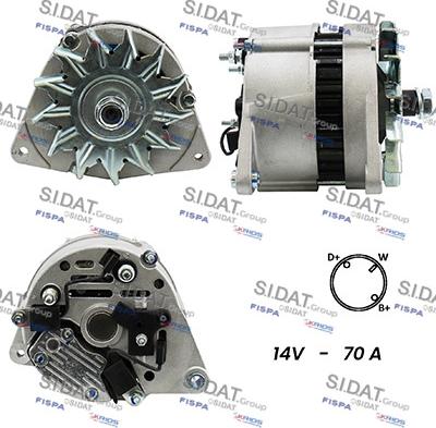 Sidat A12LU0150A2 - Генератор vvparts.bg