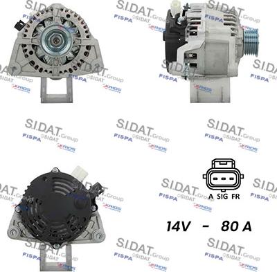 Sidat A12MA0426A2 - Генератор vvparts.bg