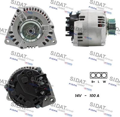 Sidat A12MA1037A2 - Генератор vvparts.bg