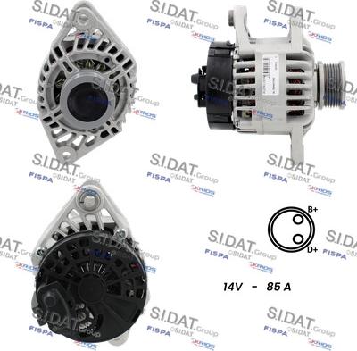 Sidat A12MA1197A2 - Генератор vvparts.bg