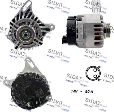 Sidat A12MA1141 - Генератор vvparts.bg