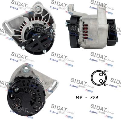 Sidat A12MA1136A2 - Генератор vvparts.bg