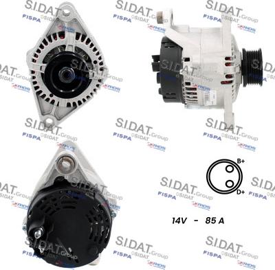 Sidat A12MA1249A2 - Генератор vvparts.bg