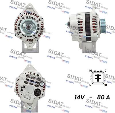 Sidat A12MH0453A2 - Генератор vvparts.bg