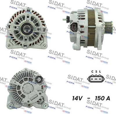 Sidat A12MH0479A2 - Генератор vvparts.bg