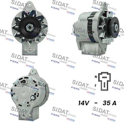 Sidat A12MH0474A2 - Генератор vvparts.bg