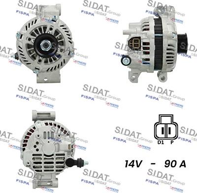 Sidat A12MH0651A2 - Генератор vvparts.bg