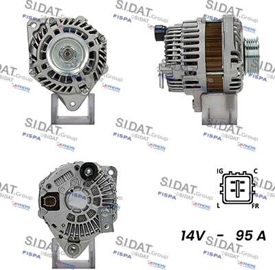 Sidat A12MH0626A2 - Генератор vvparts.bg