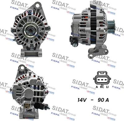 Sidat A12MH0158A2 - Генератор vvparts.bg