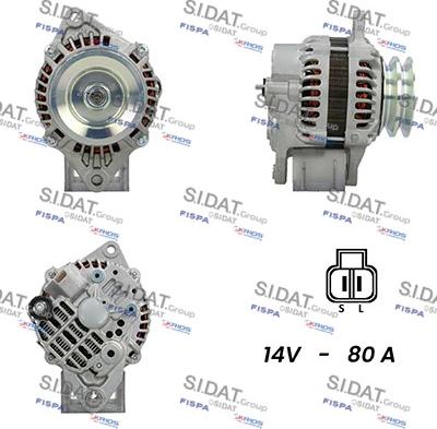 Sidat A12MH0164A2 - Генератор vvparts.bg