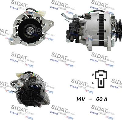 Sidat A12MH0168A2 - Генератор vvparts.bg