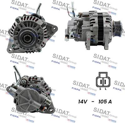 Sidat A12MH0365A2 - Генератор vvparts.bg