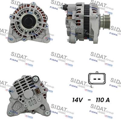 Sidat A12MH0295A2 - Генератор vvparts.bg