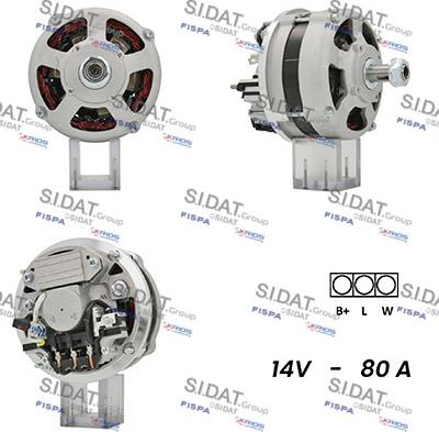 Sidat A12ML0418A2 - Генератор vvparts.bg