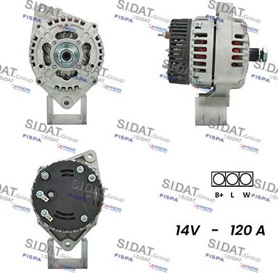 Sidat A12ML0107A2 - Генератор vvparts.bg