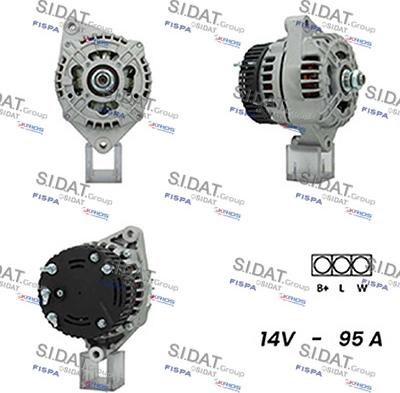 Sidat A12ML1089A2 - Генератор vvparts.bg