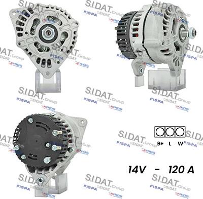 Sidat A12ML1085A2 - Генератор vvparts.bg