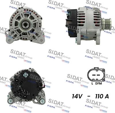 Sidat A12VA0531A2 - Генератор vvparts.bg