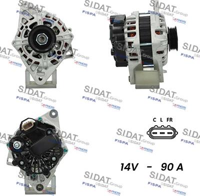 Sidat A12VA0670A2 - Генератор vvparts.bg