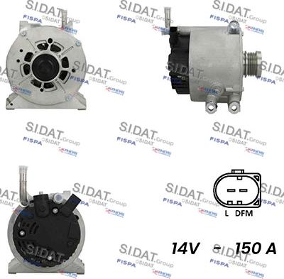 Sidat A12VA0194A2 - Генератор vvparts.bg