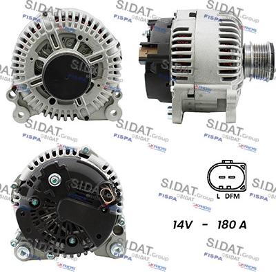 Sidat A12VA0185 - Генератор vvparts.bg