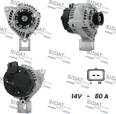 Sidat A12VA0182A2 - Генератор vvparts.bg