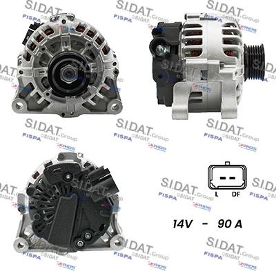 Sidat A12VA0125A2 - Генератор vvparts.bg