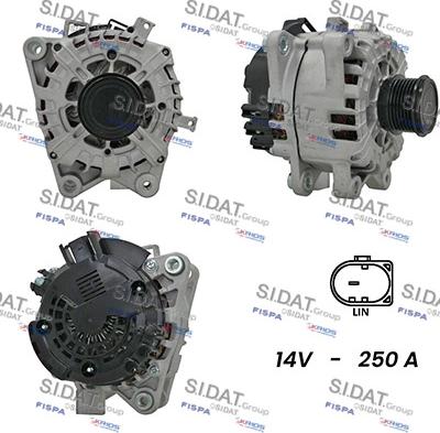 Sidat A12VA0308A2 - Генератор vvparts.bg