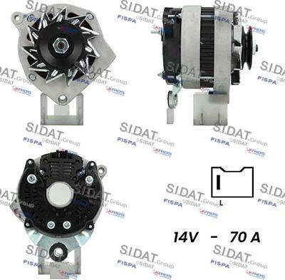 Sidat A12VA0386A2 - Генератор vvparts.bg