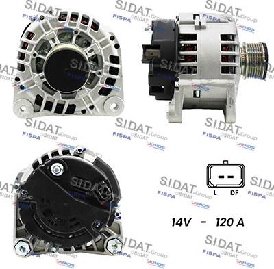 Sidat A12VA0290A2 - Генератор vvparts.bg