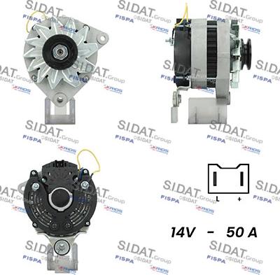 Sidat A12VA0288A2 - Генератор vvparts.bg