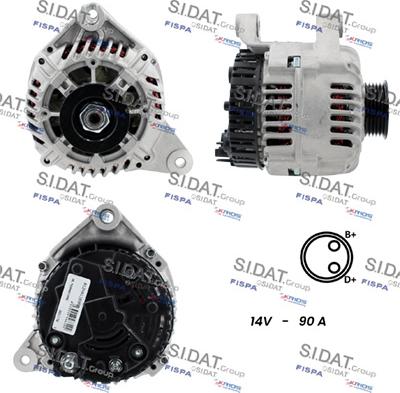 Sidat A12VA1169A2 - Генератор vvparts.bg