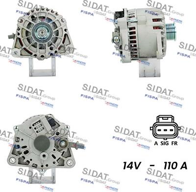 Sidat A12VS0466A2 - Генератор vvparts.bg