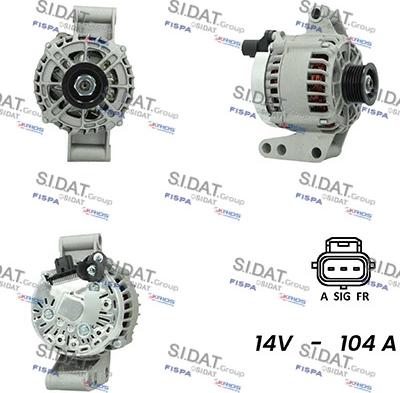 Sidat A12VS0060A2 - Генератор vvparts.bg