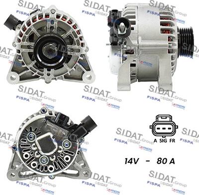 Sidat A12VS0152A2 - Генератор vvparts.bg