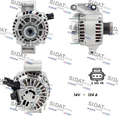 Sidat A12VS1167A2 - Генератор vvparts.bg