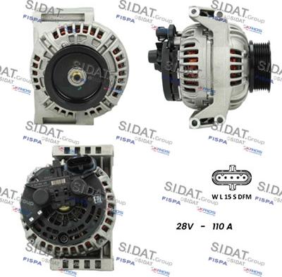 Sidat A24BH0098 - Генератор vvparts.bg