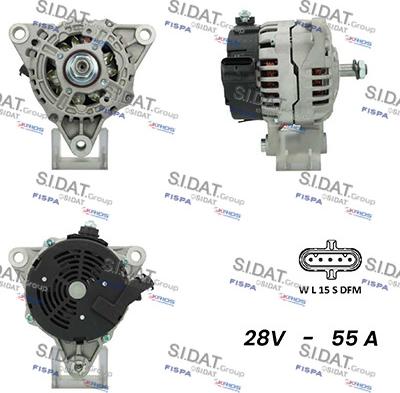 Sidat A24BH0041A2 - Генератор vvparts.bg