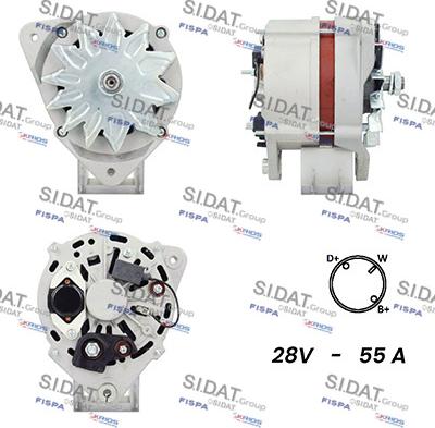 Sidat A24BH0007A2 - Генератор vvparts.bg