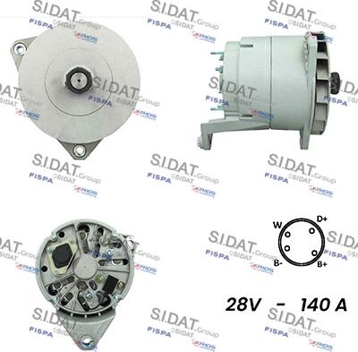 Sidat A24BH0010A2 - Генератор vvparts.bg