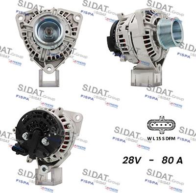 Sidat A24BH0038A2 - Генератор vvparts.bg