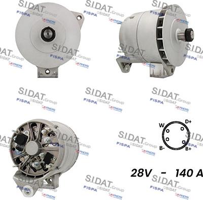 Sidat A24BH0037 - Генератор vvparts.bg