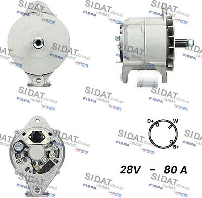 Sidat A24BH0145A2 - Генератор vvparts.bg