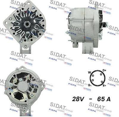 Sidat A24BH0104A2 - Генератор vvparts.bg