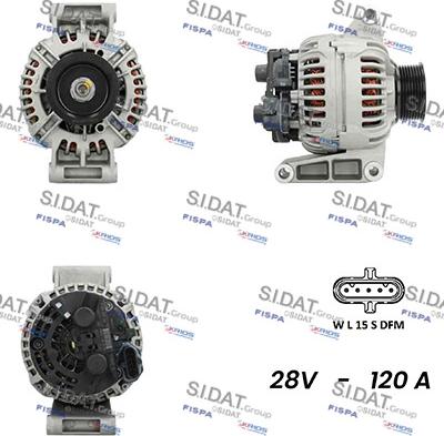 Sidat A24BH0101 - Генератор vvparts.bg