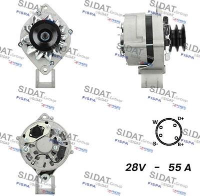 Sidat A24BH0102A2 - Генератор vvparts.bg